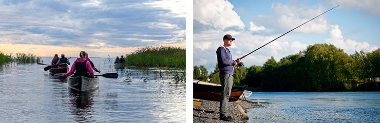 Melontaa ja kalastusta Oulussa. Kuvaoikeudet: Visit Oulu